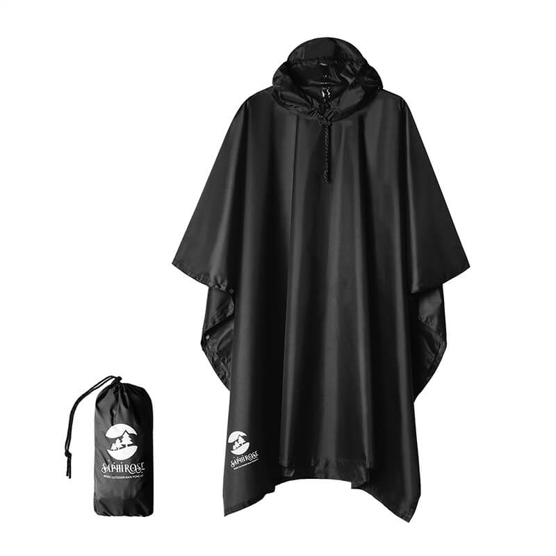 Waterproof Hooded Rain Poncho For Men And Women – SaphiRose