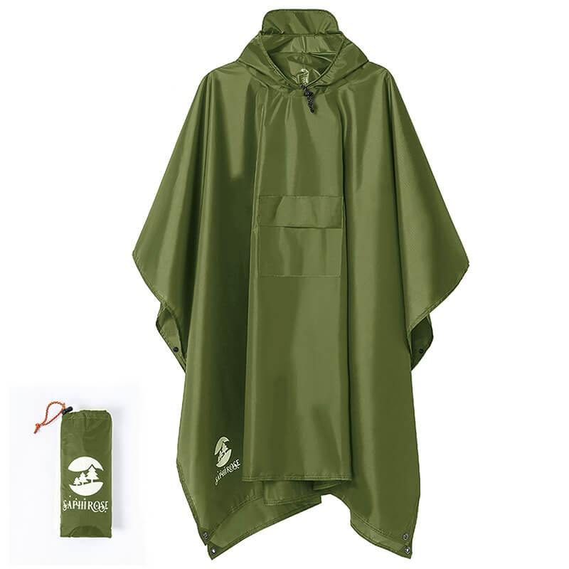 Outdoor Mens Rain Poncho, Mens Raincoat SaphiRose
