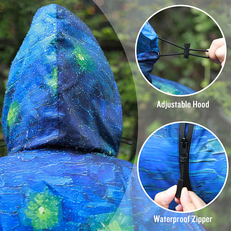 bago rain poncho Fine Art Rain Poncho-Van Gogh Starry Night Over the Rhone